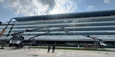 과천 유리창청소 -한국마사회  작업 후기!